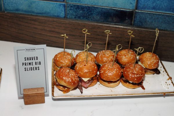 shaved prime rib sliders at the madison bar and kitchen chicago - impelix sd-wan event with velocloud - april 2018