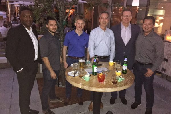 impelix and Mesirow financial at Netskope event at pizzeria portofino