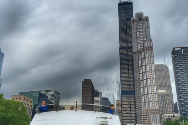 boat and willis tower