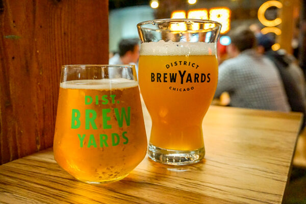 two beers at district brew yards
